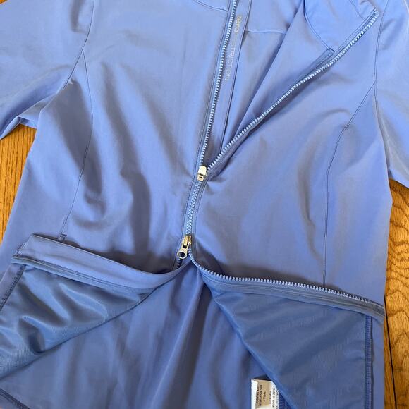 Zero Restriction 1/4 Sleeve Golf Jacket Kelly Blue Womens Size Medium - Picture 3 of 4